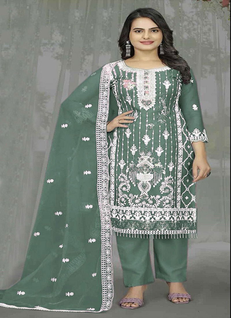 Bilqis B 156 Organza Pakistani Salwar Kameez Collection